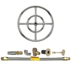 Spotix Round AFG Match Lit Fire Pit Burner Kits