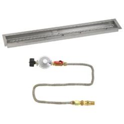 American Fire Glass Match Light Fire Pit Kits, Trough Pans -Empire Spinning Shop ss lcbmkit p 48 3 11 19