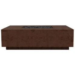 Prism Hardscapes PH-438 Tavola 7 Concrete Gas Fire Pit, 60x50-Inch