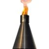 HPC Fire Black Aluminum Match Light Torch Head With 8-Foot Post -Empire Spinning Shop tiki 0