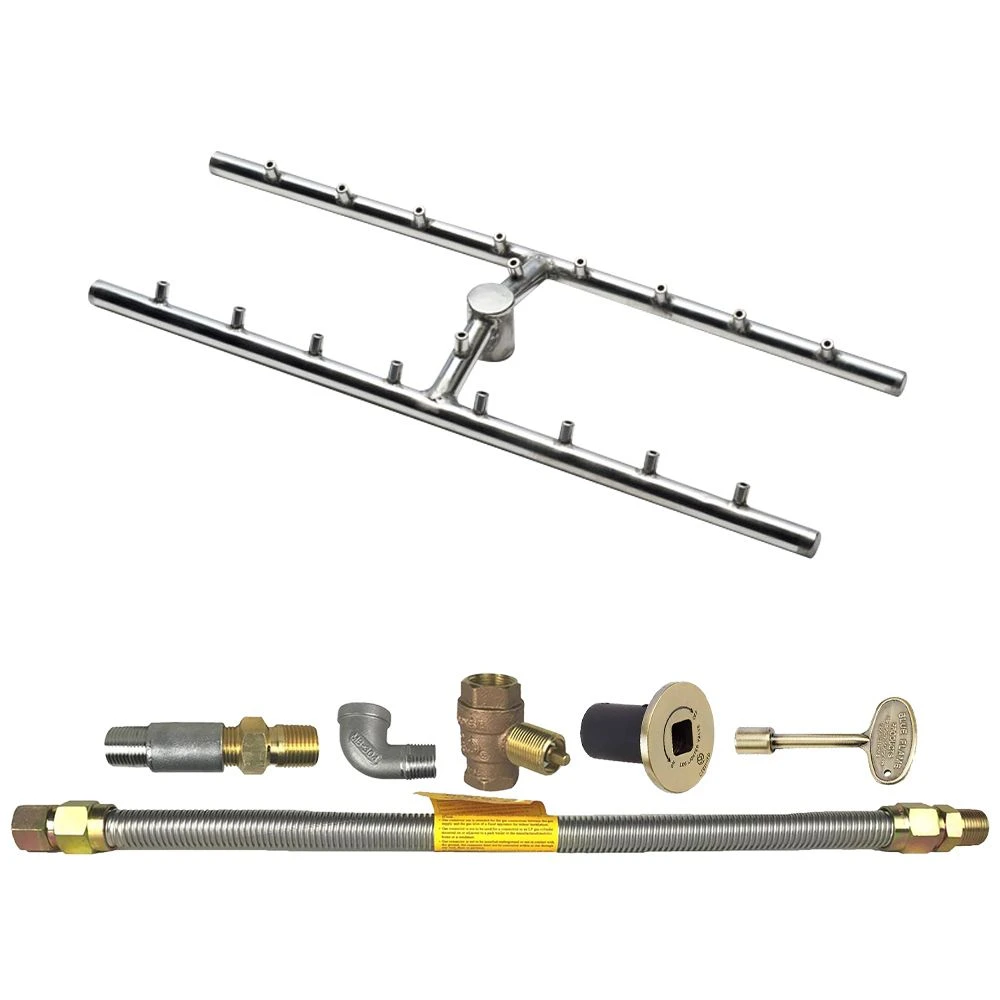 Spotix Rectangle HPC Match Lit Fire Pit H-Burner Torpedo Kits 3 Spotix Rectangle HPC Match Lit Fire Pit H-Burner Torpedo Kits