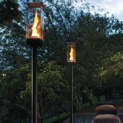 Tempest Torch Gas Torch Head With In-Ground Mount Assembly