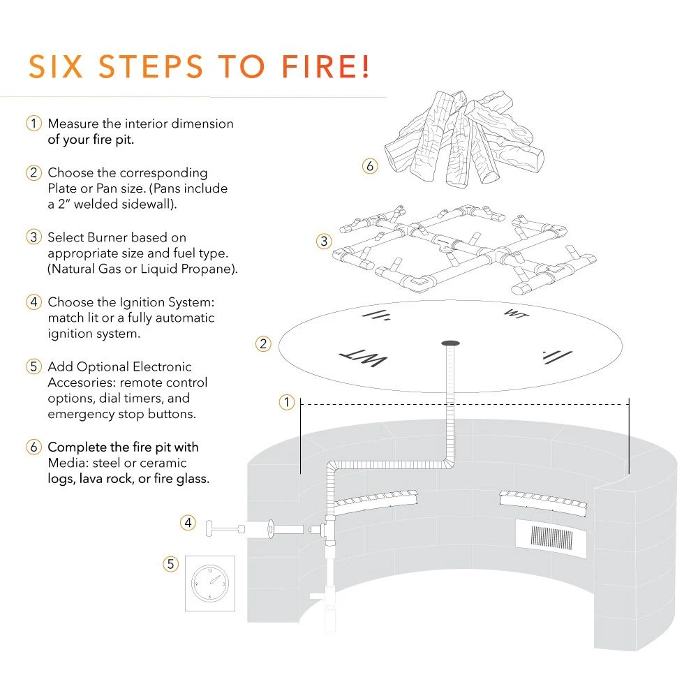 Crossfire By Warming Trends CFBCT-FLKV Match Light Round Tree-Style Brass Gas Fire Pit Burner Kit 7 Crossfire By Warming Trends CFBCT-FLKV Match Light Round Tree-Style Brass Gas Fire Pit Burner Kit - Image 5